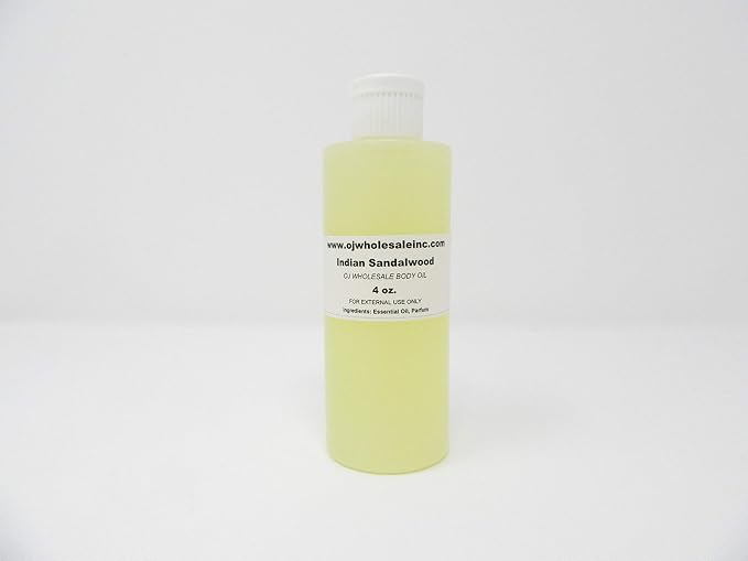 Premium OJ Wholesale Unisex Body Oil Fragrance (Indian Sandalwood, 4 oz.)