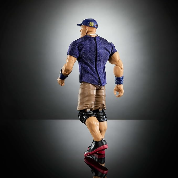Mattel WWE Elite Action Figure & Accessories, Greatest Hits 2025 Series, 6-inch Collectible John Cena with 25 Articulation Points & Swappable Hands