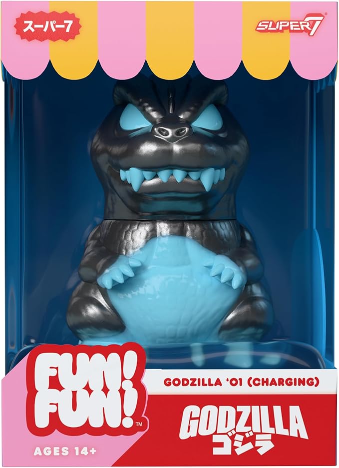 Super7 Fun! Fun! Toho Godzilla 2001 Charging Vinyl Figure - 5" Glow-in-The-Dark Toho Godzilla Action Figure - Classic Movie Monster Fans Collectibles & Retro Toys - Limited Edition - Amazon Exclusive