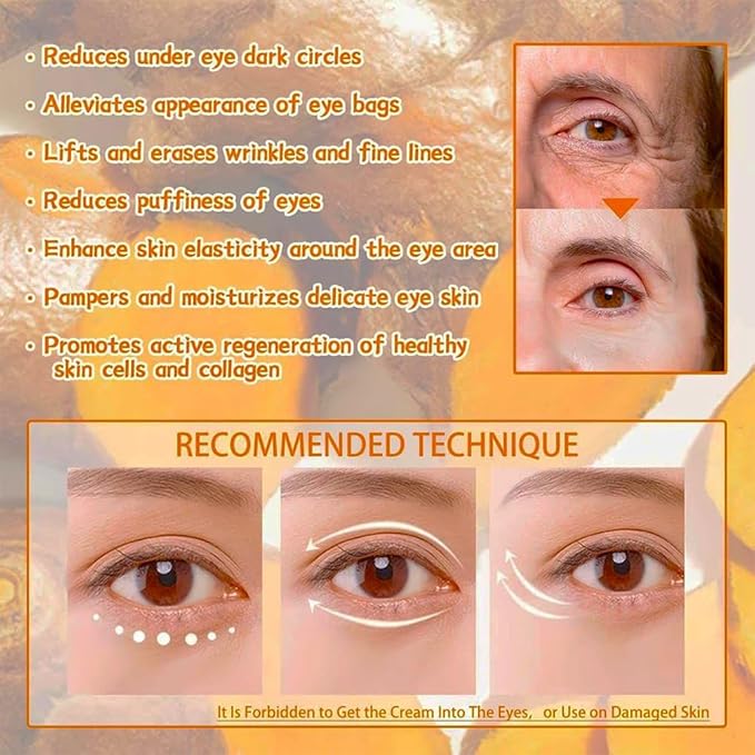 Ojeras Tratamiento Para Mujer, Vitamin c Eye Cream, Eye Tightener Cream for Under Eye Bags, Skin Renewing Anti Aging Eye Cream, Under Eye Cream for Women Mens (40g Crema para Las Ojeras Oscuras Mujer)