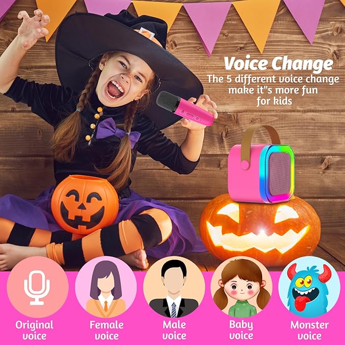 Kids Karaoke Microphone Machine Toy, 4-12 Years Old Girls Christmas Birthday Gift for Girls, Karaoke Toys Gifts for Girls Ages 4, 5, 6, 7, 8, 9, 10, 12 +Year Old Birthday Party. (Red-01)
