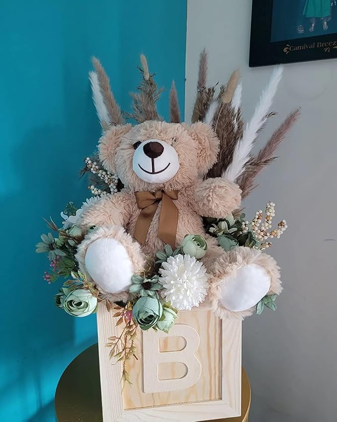 12 Pack Teddy Bears Bulk 13.5 inch Teddy Bear Stuffed Animal Baby Shower Bear Plush Gifts for Christmas Valentine's Day Mother's Day for Kids or Adults (6 Light & 6 Dark Brown)