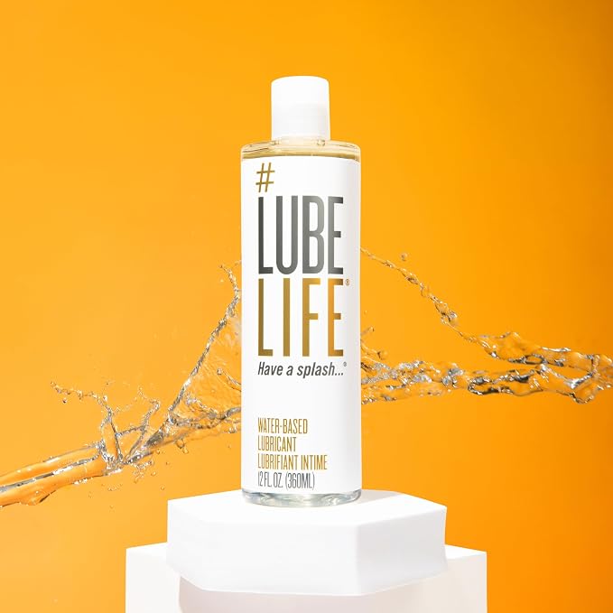 LUBELIFE Water-Based Lube – Personal Lubricant for Men, Women & Couples, Travel Size, Non-Staining, Easy Clean-Up, Toy-Safe, 12 Fl Oz