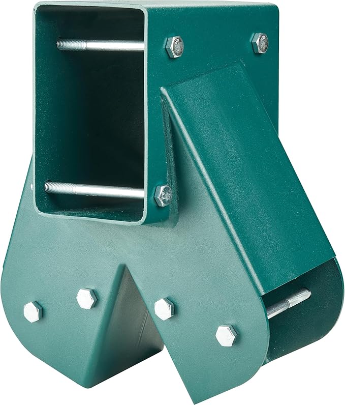 VEVOR A-Frame Middle Swing Set Brackets, Heavy Duty Carbon Steel Swing Set Hardware with Mounting Hardware, DIY Swing Set Bracket Swing Set Kit for 4x4 Legs & 4x6 Beam, Green (2 pc)
