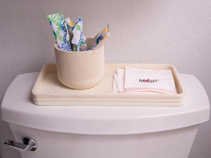 MaskIT Sanitary Napkin Disposal Bags — Plant-Based Disposal Bags for Sanitary Napkins, Period Panties, and Other Menstrual Products — Disposable Pad Pouch for Home & On the Go. — 3 Pack, 54 Count