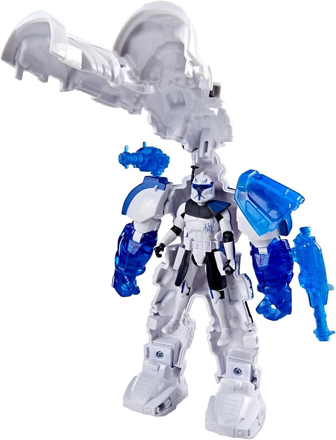 STAR WARS Epic World of Action Clone Captain Rex Mech Force Suit, 6.5-Inch Mech Suit & 4-Inch Action Figure, Toys for Boys & Girls, Christmas Stocking Stuffer Gifts, Ages 4+ (Amazon Exclusive)