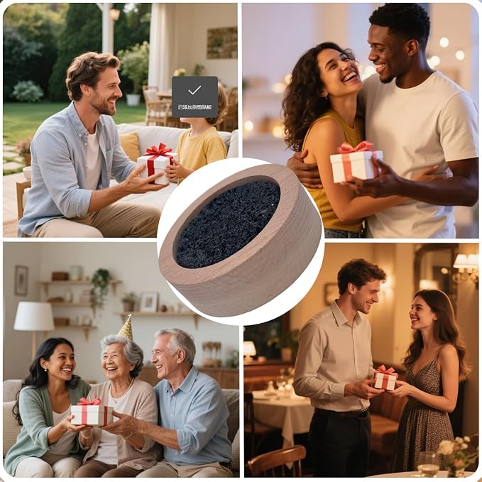 Passive Diffuser Lava Rock Natural Set Essential Oil Aromatherapy Stone for Home, Office, Car & Gifts - Compact Wood Bas (2)