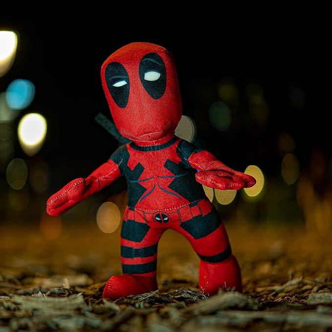 Bleacher Creatures Marvel Deadpool 10" Plush Figure - A Superhero for Play and Display