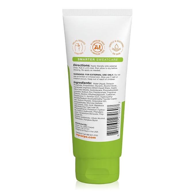 Carpe Feminine Sweatcare Intimate Deodorant - pH Balanced, 24Hr Moisture & Odor Control Whole Body Deodorant for Women - Gynecologist Tested & Safe for Private Parts - Tropical Paradise - 3oz