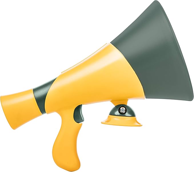 Jack and June Green Megaphone for Outdoor Playsets, Wooden Jungle Gyms, and Residential Playgrounds