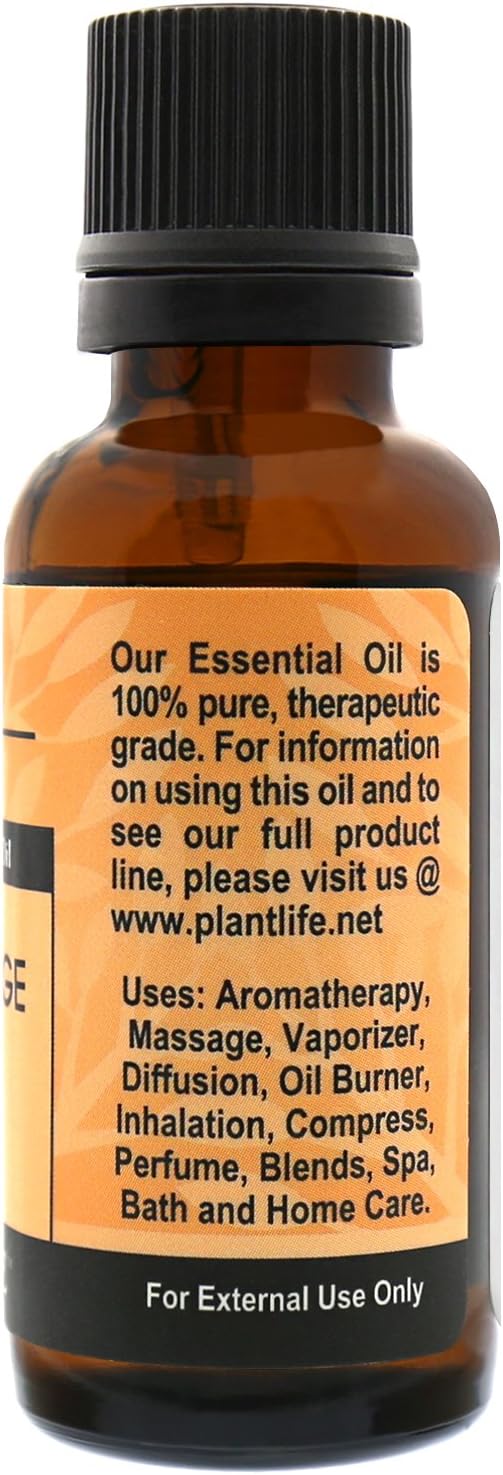 Plantlife Sweet Orange Aromatherapy Essential Oil - Straight from The Plant 100% Pure Therapeutic Grade - No Additives or Filters - 30 ml