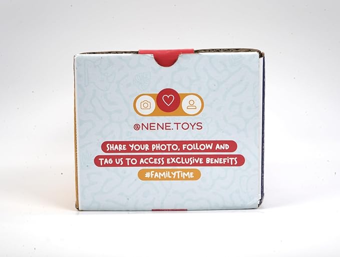 Nene Toys Wooden Block Stacking Game โ 4-in-1 Tumble Tower Family Board Game with Building Blocks, Cards and Dice โ African Safari Educational Wooden Toy for Kids 3-9 Years Old About Animals