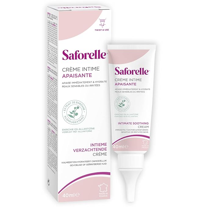 Saforelle Intimate Soothing Cream, 40 ml | Intimate Cream with Burdock Extract, Helps Soothe Irritation and Discomfort