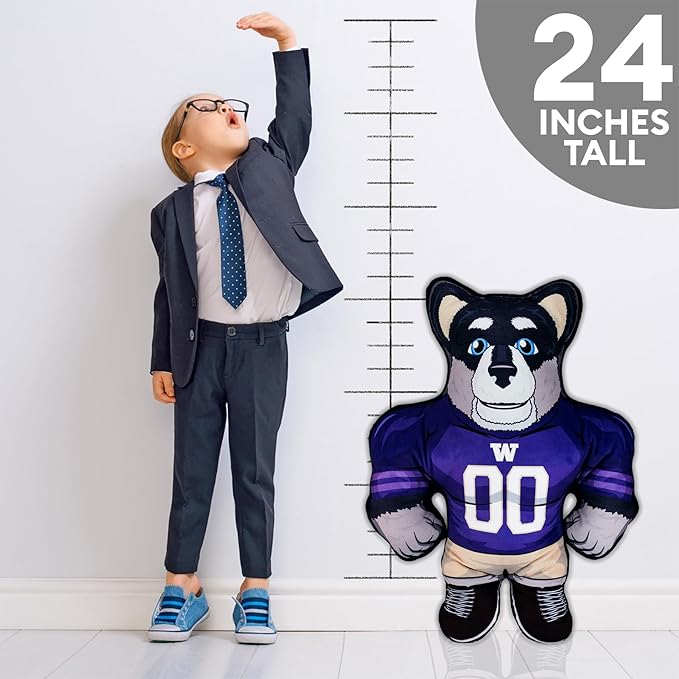 Bleacher Creatures Washington Huskies Harry The Husky 24" Mascot Bleacher Buddy - Soft Plush Toy