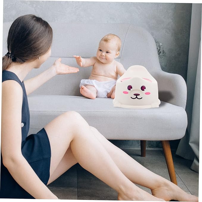 Baby Thicken Toilet Portable Potty for with Cover Lightweight Travel Training Toilet 11.81X10.23X7.48In Comfortable for Home Use