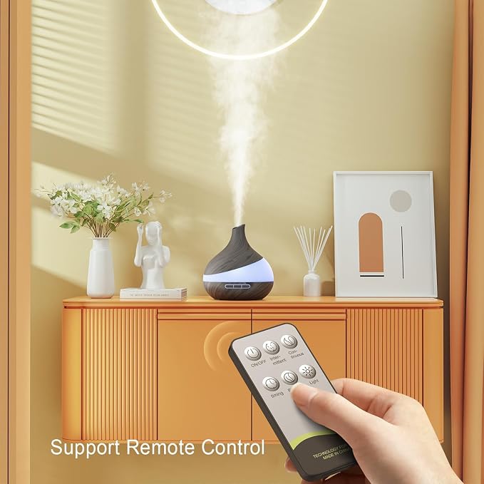 Essential Oil Diffuser for Women, ๐๐๐๐ฆ๐ฅ Aromatherapy Diffuser:๐๐-๐๐จ๐ฅ๐จ๐ซ LED, Dual Mist 30/60ml/h, Remote Control, Auto Shut-Off, Hotel Spa Bedroom