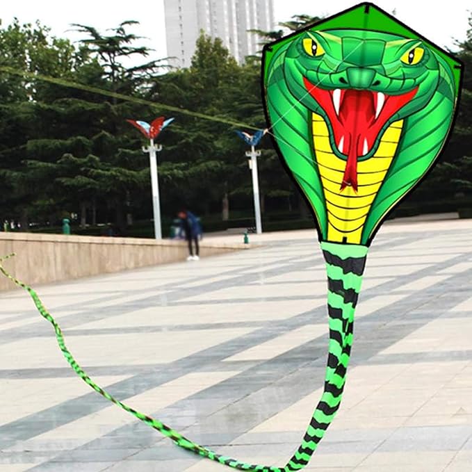 HENGDA KITE Large Power Snake Kites with Flying Line Outdoor Fun Sports Kite