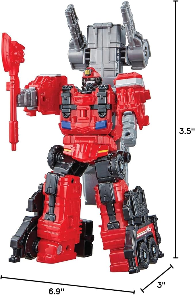 New TOBOT, MINI TOBOT L, Youngtoys Transforming Collectible Vehicle to Robot, Heroes Animation Character Toys for Kids 3 and up Transform Toys Cars, Mini Size 7-inch
