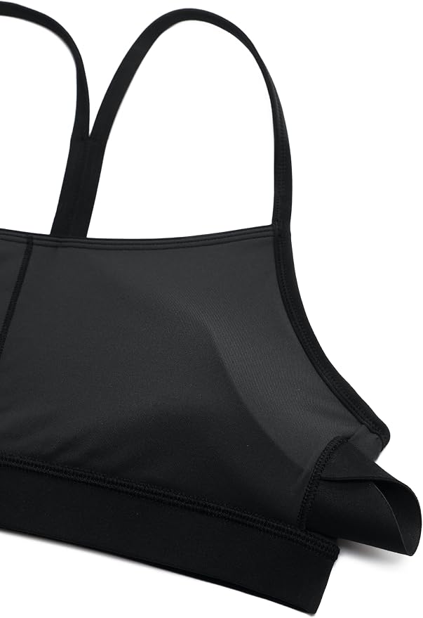 CRZ YOGA Butterluxe Y Back Sports Bras for Women - Padded Racerback Low Impact Spaghetti Thin Strap Workout Yoga Top