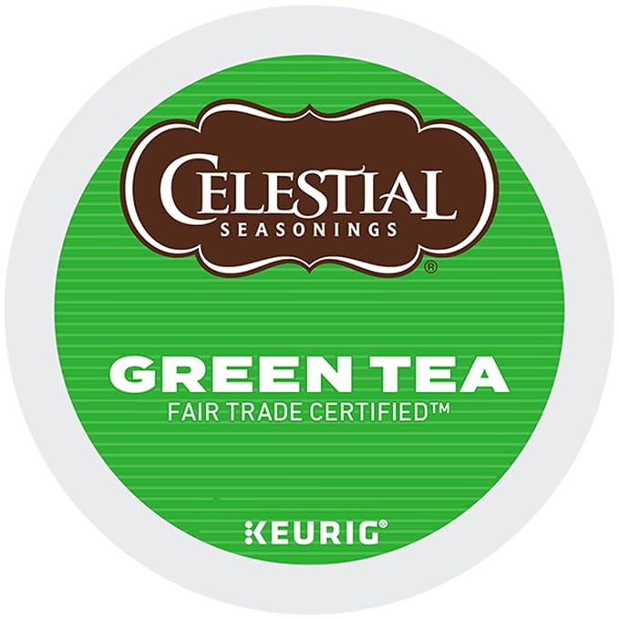 Celestial Seasonings Green Tea, Single-Serve Keurig K-Cup Pods, 72 Count