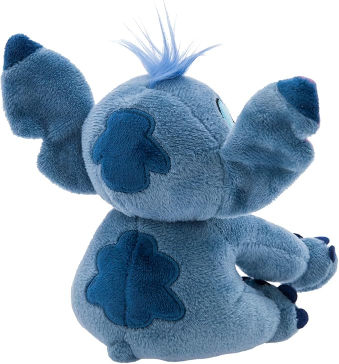 DISNEY STORE Mini Bean Bag Plushies - Stitch - Cute Stuffed Animal with Detailed Sculpting, Embroidered Features, Bean Bag Bottom Plush Toys for Kids