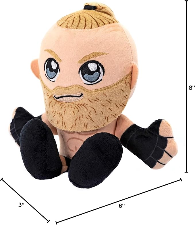 Bleacher Creatures WWE Brock Lesnar 8" Kuricha Sitting Plush- Soft Chibi Inspired Toy