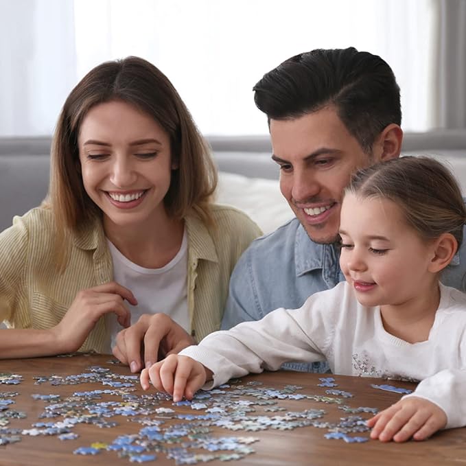 Jigsaw Puzzles for Adults 1000 Pieces, Shark Whale with Poster Interlock Perfectly Letter on Back No Dust, Home Decor Birthday Party Toy for Men Women Elders Seniors (27.5"x19.6")