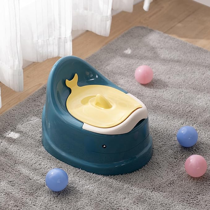 Portable Potty with Split Design & Lid for Toddler Travel Training Toilet Seat Chair for Gilrs Chair with Lid & Removable Container for Girls Seat for Toilet Nonslip