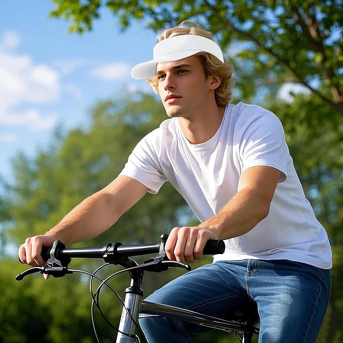 Topbuti Sports Sun Visor Hats for Women Men Adjustable Cotton Beach Baseball Tennis Golf Hat Caps UV Protection Visors