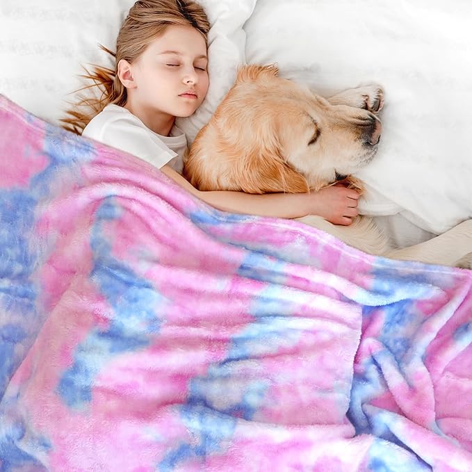 MUGD Soft Blankets Fuzzy Twin Bed Fleece Blanket Kids Warm Throw Blanket for Bed