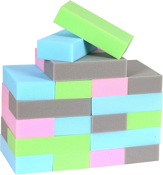 24PCS Foam Building Soft Blocks Soft Stacking Blocks Set for Kids,8" x 4" x 2" Protective Gymnastics Blocks Colorful Foam Bricks for Sensory Play