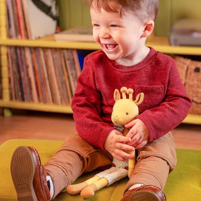 Stephen Joseph, Tiny Dancers Stuffed Doll for Child or Toddler, Toy Room or Kids Bedroom Decor, Fancy Friends Stuffed Animals for Girls & Boys, Gerald Giraffe