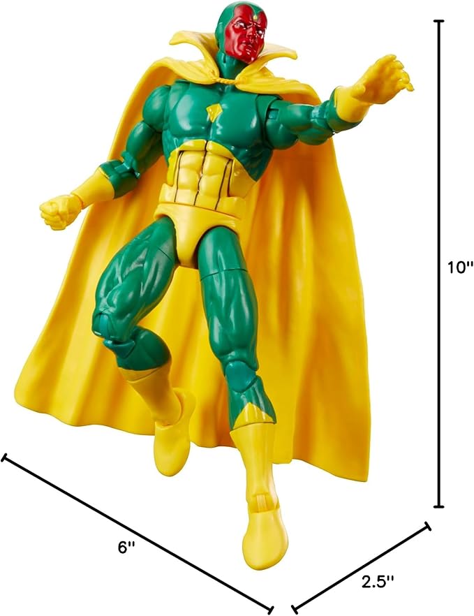 Marvel Legends Series Vision, Comics Collectible 6-Inch Action Figure