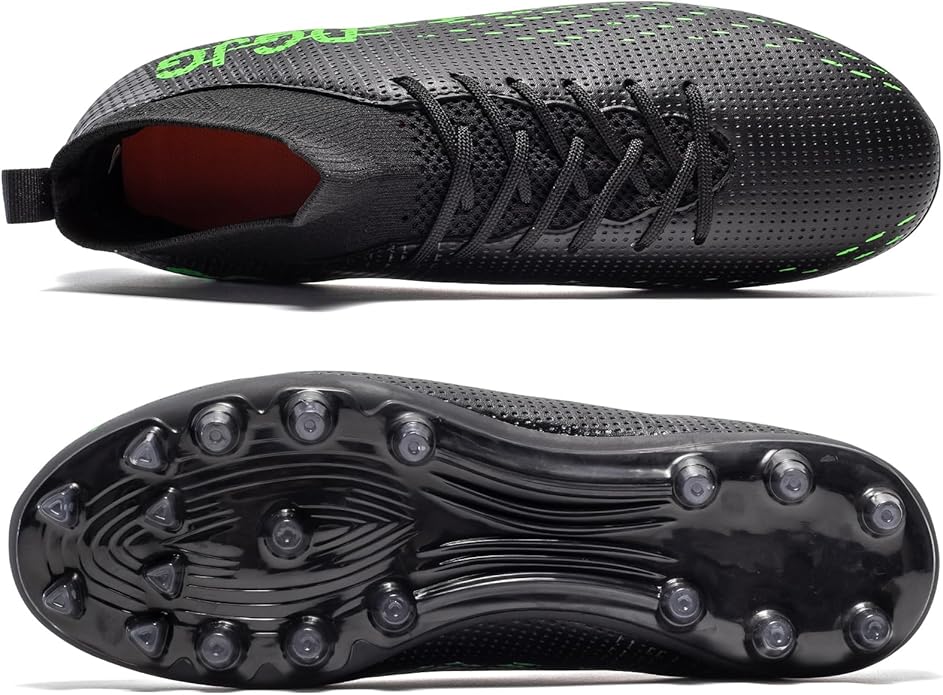 Boys Girls Soccer Cleats High-top Training Soccer Shoes