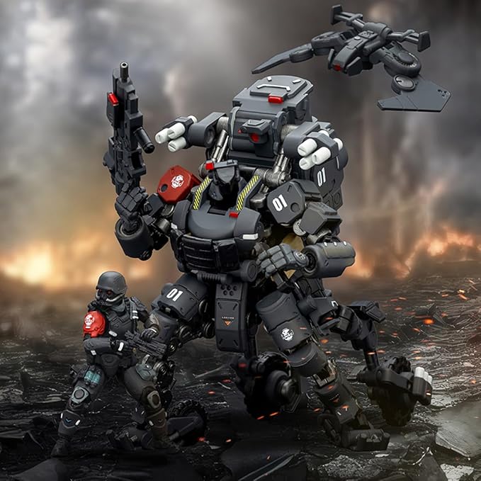 JOYTOY Action Figure 1/25 Battle of The Stars Fear XS-01 Night Raid Type Collection Models Birthday Gifts