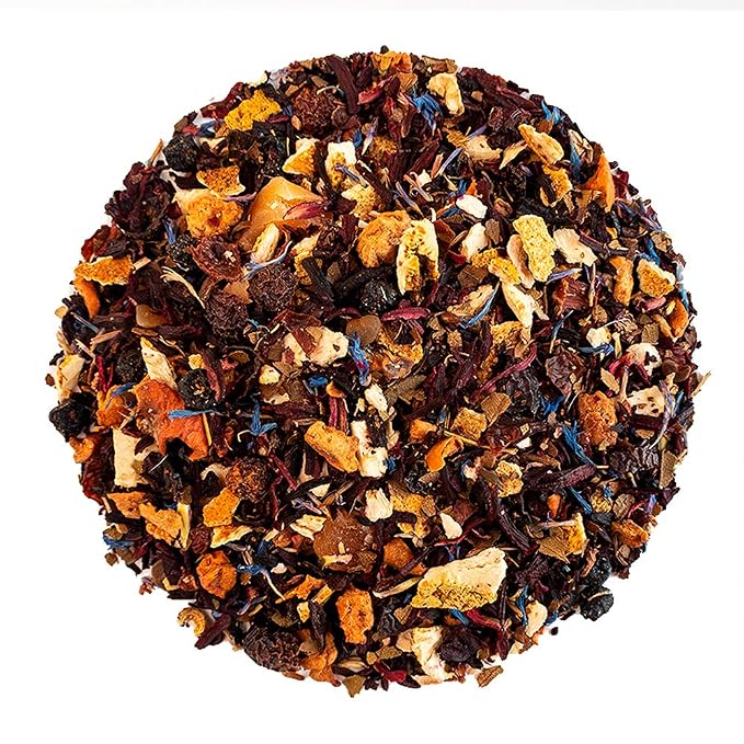 Organic Positively Tea Company, Coco Berry Mango, Herbal Tea, Loose Leaf, 4 Ounce