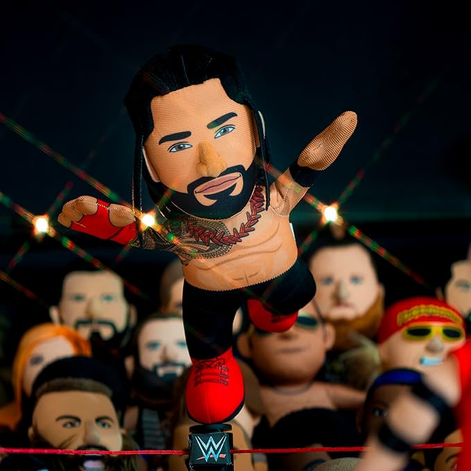 Bleacher Creatures WWE Roman Reigns 10" Plush Figure - A Wrestling Superstar for Play or Display