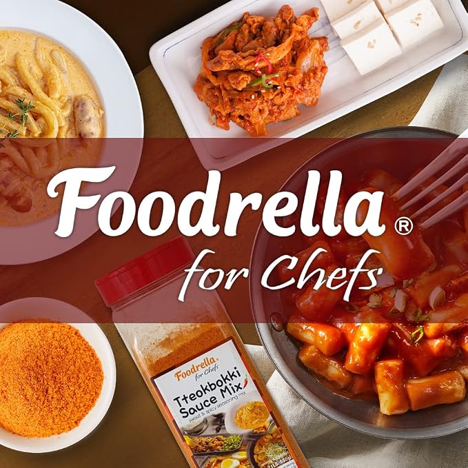Foodrella Korean Taste Tteokbokki Rice Cake Sauce Mix, Multipurpose Sweet & Spicy Seasoning Mix for Korean Spicy Food Including Braised Spicy Chicken, Spicy Stir-Fried Pork, Rose Pasta and More