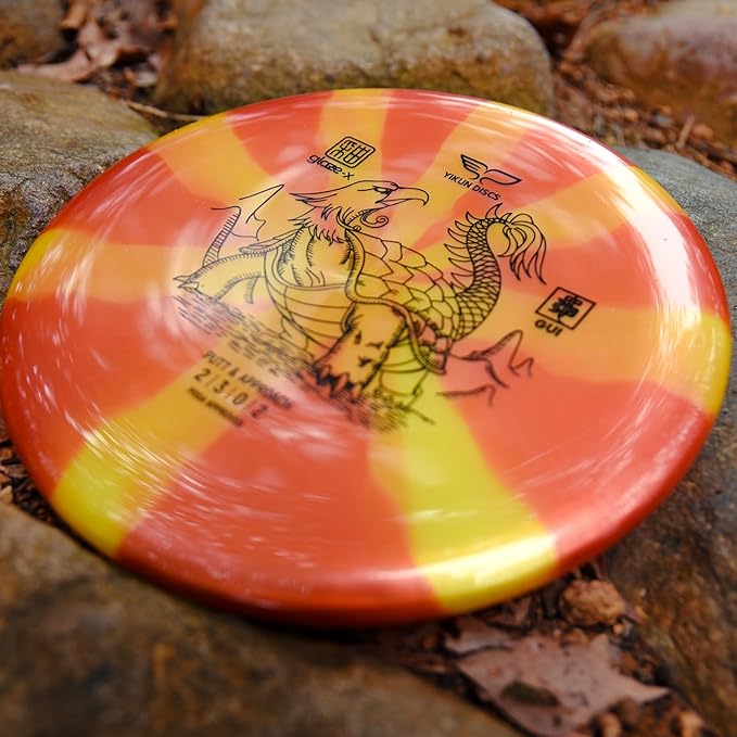 yikundiscs Yikun Disc Golf Putter Approach|PDGA Approved Golf|Throwing Disk Golf Putter|170-175g| Stable Golf Discs Perfect for Outdoor Games and Competition, Orange