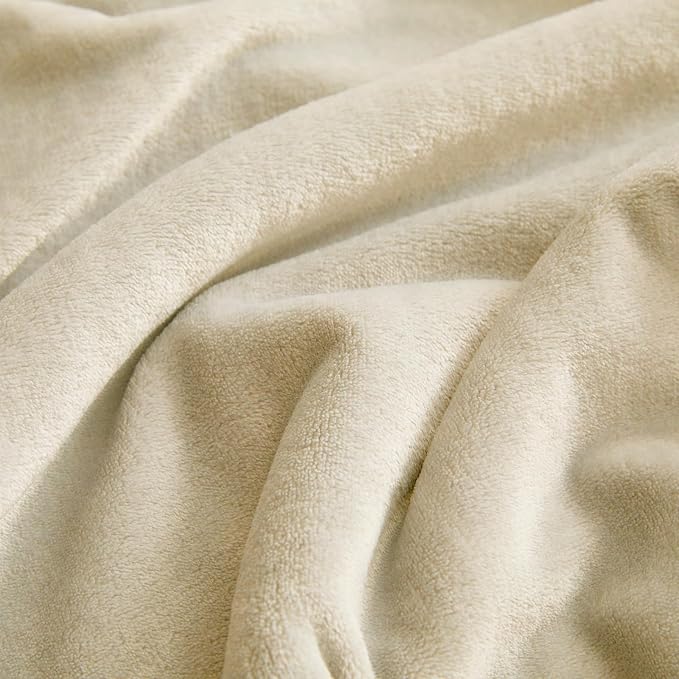 KMUSET Fleece Blanket Grey Queen Size Lightweight Cozy Plush Microfiber Solid Blanket Factory Shop