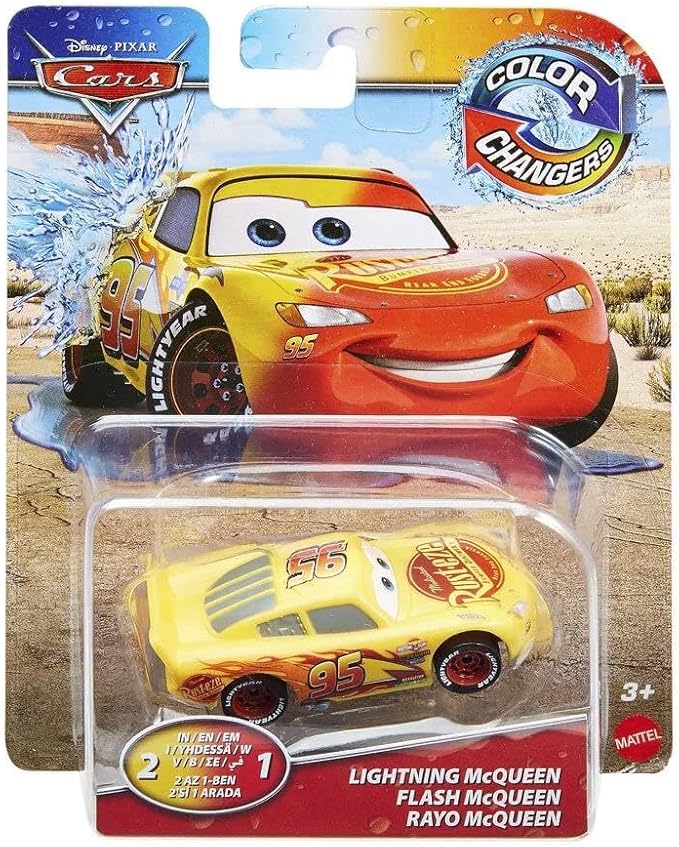 Mattel Disney Cars Color Changer Cruisin McQueen Yellow/Red (Red and Yellow)