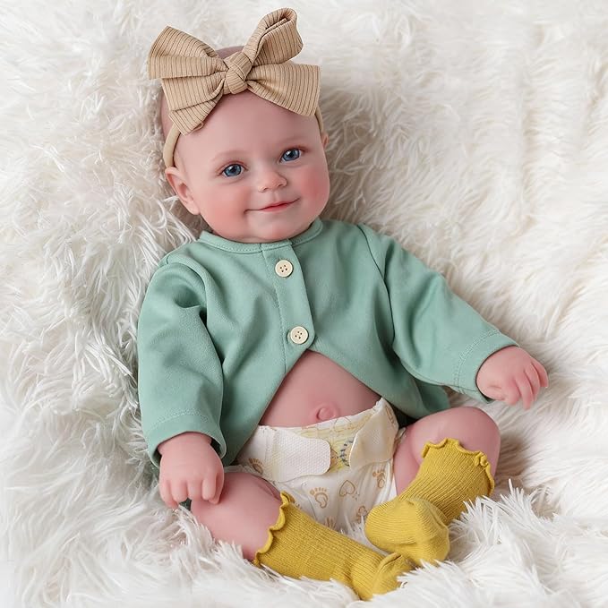 BABESIDE Reborn Baby Dolls, 20Inch Cute Soft Vinyl Full Body Realistic-Newborn Baby Doll Poseable Real Life Lifelike Baby Dolls w/Doll Accessories for 3+ Year Old Girls