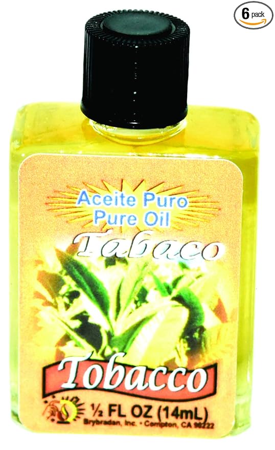 6 PIECES BRYBRADAN TOBACCO PURE OIL TABACO ACEITE PURO ½ FL.OZ. (14.7 ML)