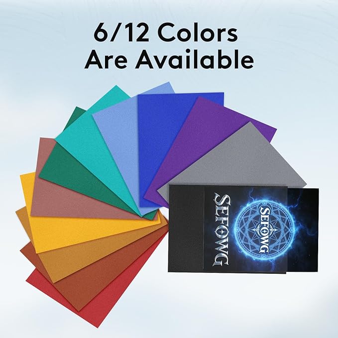 600 Count MTG Card Sleeves, 6 Colors Matte Card Sleeves, Standard Magic Cards Sleeve for TCG, Sturdy Shuffling Colored Deck Protectors for MTG TCG Trading Sports Baseball Game Cards