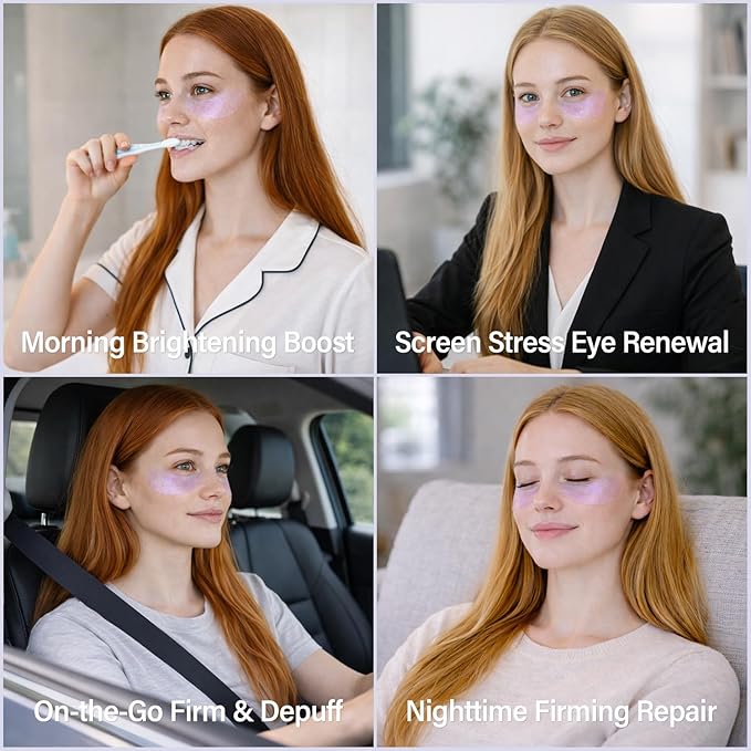DIAMOND GAZE Firming Hydrogel Eye Patches 28 Pairs, 15-Min Retinol & Niacinamide Eye Masks to Smooth and Brighten, Reduce Fine Lines & Dark Circles, Relaxing Holiday Set