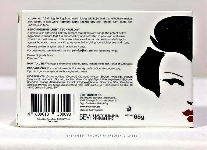 Kojie San Skin Lightening Soap - Bundle Pack - Original Kojic Acid, Dark Spot Remover Bar Soap with Coconut & Tea Tree Oil, 65g x 48 Bars