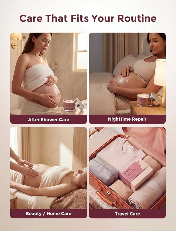 Momcozy Oil Capsule Cream for Stretch Marks, Sample Duo, EWG Verified, Clinically Tested, Non-Greasy, Safe for Pregnancy & Sensitive Skin, 0.36 oz (2 x 5g Sachets)