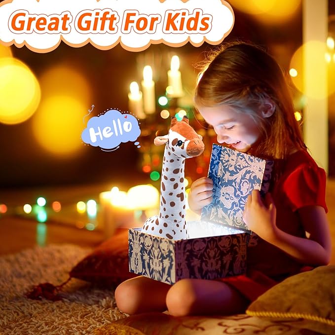 17'' Soft Giraffe Dolls, Cute Stuffed Animals Plush Stuff Toys, Gifts for Toddler, Kids, Birthday, Halloween, Christmas, Home Decor