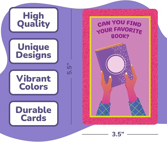 ArtCreativity Scavenger Hunt Card Game for Kids, Indoor & Outdoor Games, Family Games, Road Trip Game, Kid Car Activities, Travel Toys Game, Learning Toys, Educational, Gifts for Kids, Boys & Girls