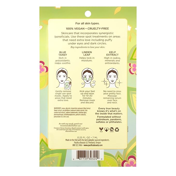 Pacifica, Eye Patches Leave Pretty Anti Puff, 0.23 Fl Oz
